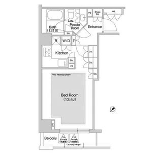 コンフォリア日本橋人形町イースト【3階】の間取り
