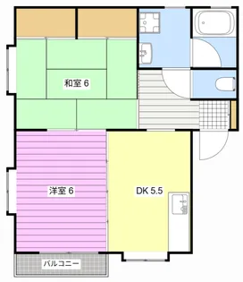 サンフラワーB【2階】の間取り