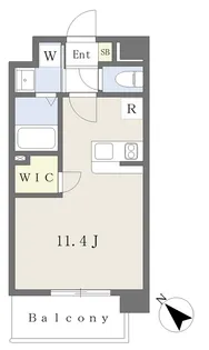 Saude【4階】の間取り