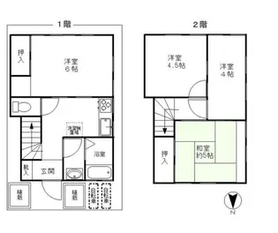 東京都荒川区南千住6【一戸建】の間取り