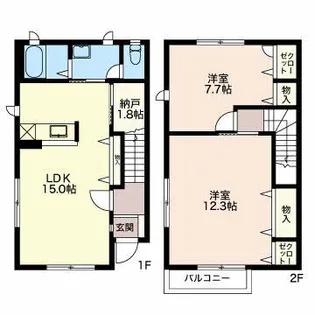 グリーンコート箱清水の間取り