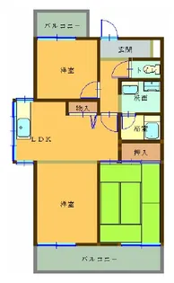 コートアゼリア鷹合【5階】の間取り