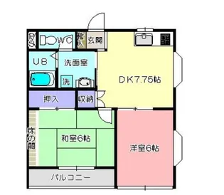 東京都東久留米市小山4【アパート】の間取り