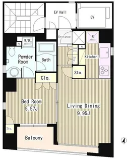 東京都中央区日本橋蛎殻町1【マンション】の間取り