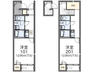 レオネクスト中【2階】の間取り