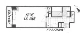 メゾン・ド・ヴィレ日本橋中洲【10階】の間取り