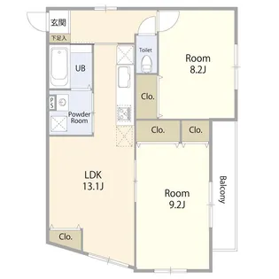 Sunny Blocks【3階】の間取り