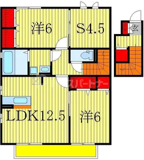 イリアンソスII【2階】の間取り