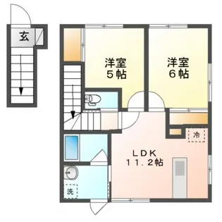 グランデ アン・ドゥ【2階】の間取り