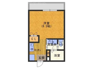 アヴェーレ金下II【2階】の間取り