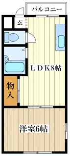 サンプラザ新北野C棟【4階】の間取り