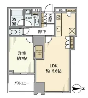シティタワーズ豊洲ザ・ツイン サウスタワー【5階】の間取り