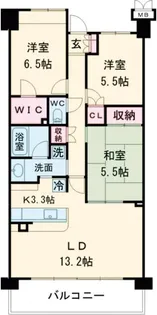 サンクレイドル松本ウインフォート【3階】の間取り