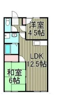 ファミリーコーポ笈川B【2階】の間取り