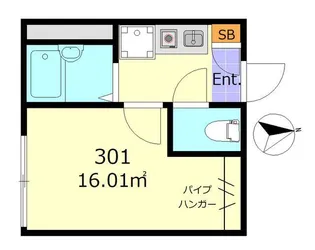 ライスフラワー羽田【3階】の間取り