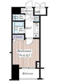 コンシェリア芝公園【15階】の間取り