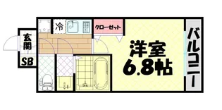 フォーリアライズ弁天町クロス【12階】の間取り