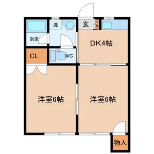 タウンハウス横塚【1階】の間取り