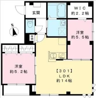 リビエール水神【3階】の間取り