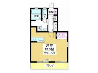アヴィル旭町【2階】の間取り