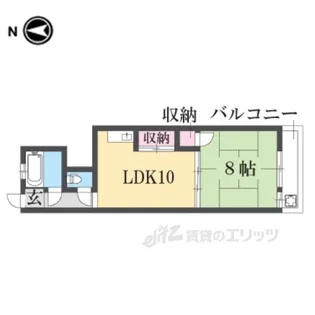 ガーデンハイツ高川【2階】の間取り