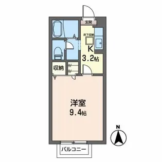 ライフ新小路【1階】の間取り