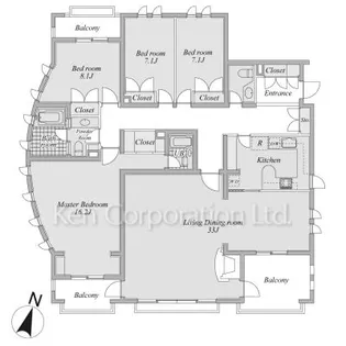 グラン・ミュゼ小日向【2階】の間取り