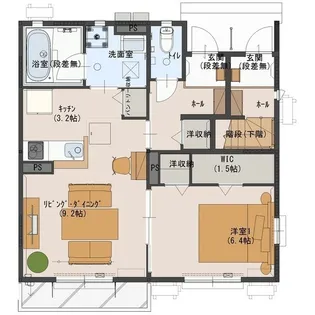 ユアメゾン小山C【1階】の間取り