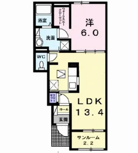 Nゲート VIII【1階】の間取り