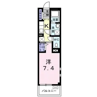 プラシ-ド桜【2階】の間取り