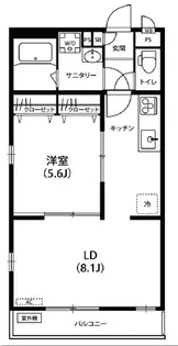 リブリ・ブロッサム武蔵小杉【3階】の間取り