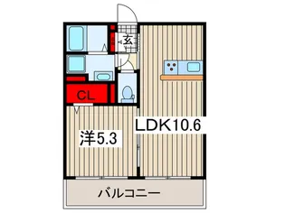 ノーブルヴィラ西大宮【2階】の間取り