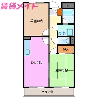 グランメール27【1階】の間取り