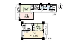 UR武庫川【10階】の間取り
