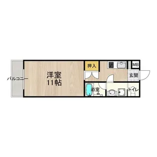 CITY SPIRE心斎橋EAST【3階】の間取り