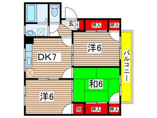 コーポ関本 A棟【2階】の間取り