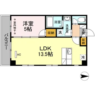 TSKY『ティーエスケーワイ』【3階】の間取り