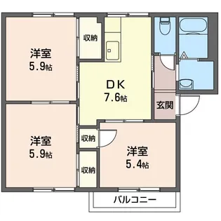 エスポワール【2階】の間取り