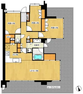ライオンズ北小岩レジデンス【5階】の間取り