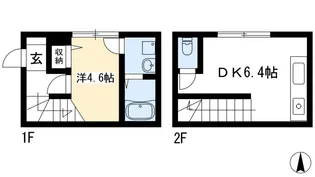 フラッツ28【1階】の間取り