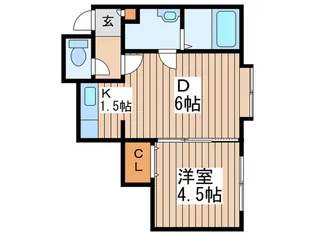 サクセス美園【3階】の間取り