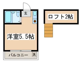 ペアパレスあけぼのパ-ト・I【2階】の間取り