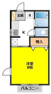 プリムヴェール館向【1階】の間取り