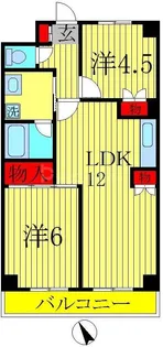 ニューオーク【2階】の間取り