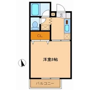 カサス ヴィエント II棟【1階】の間取り
