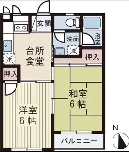 コーポ萩原【3階】の間取り