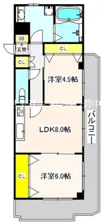 サンセール豊中II【3階】の間取り