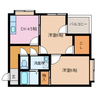 Raiz星井【4階】の間取り