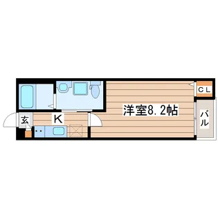 BRIX仙台長町【3階】の間取り