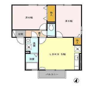 クローバーヒルズ A【1階】の間取り